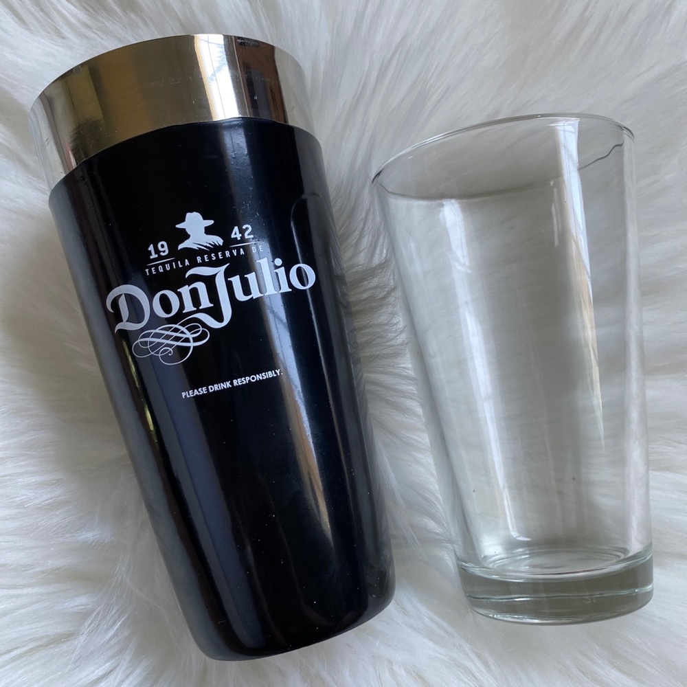 * Brand New * Don Julio 1942 Tequila Stainless Steel Black Boston Shaker